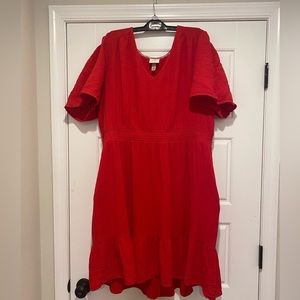 Knox Rose vibrant red dress. XXL